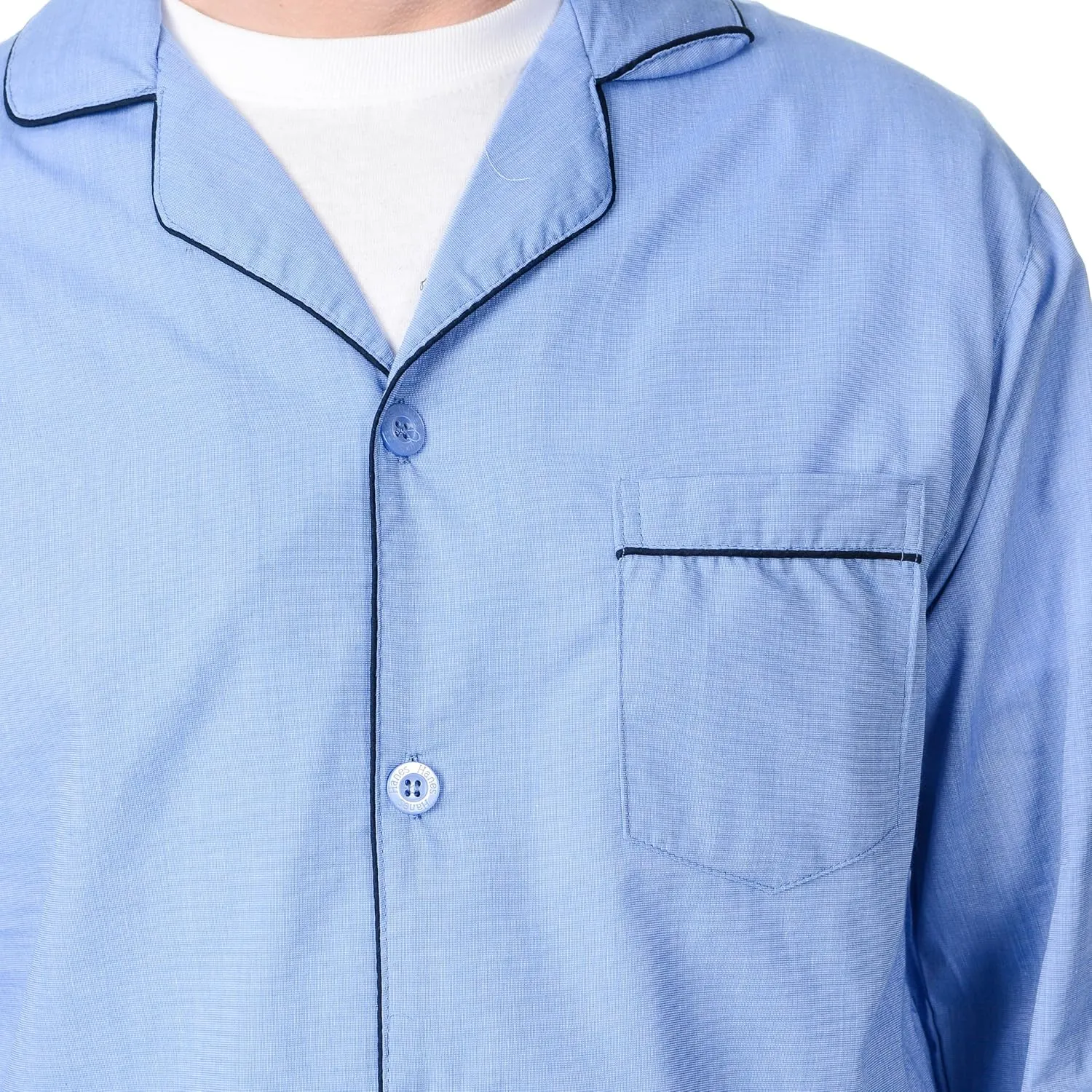 Hanes Men's Broadcloth Pajama Set