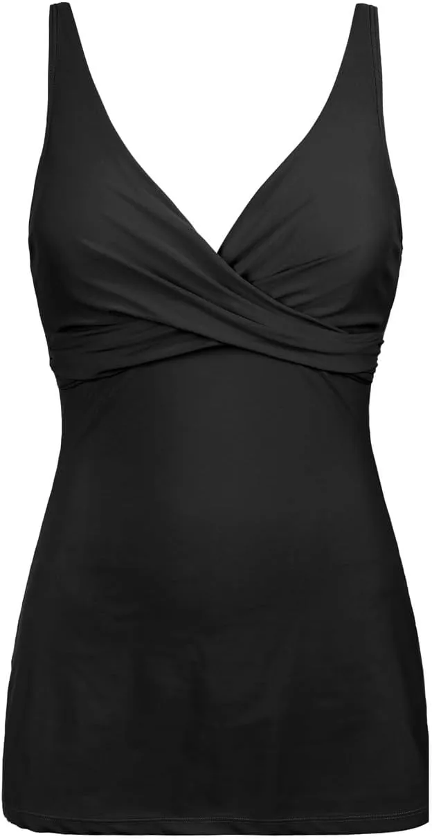 Hilor Women's Underwire One Piece Swimsuits Twist Front Swimdress Tummy Control Bathing Suit Swim Dress