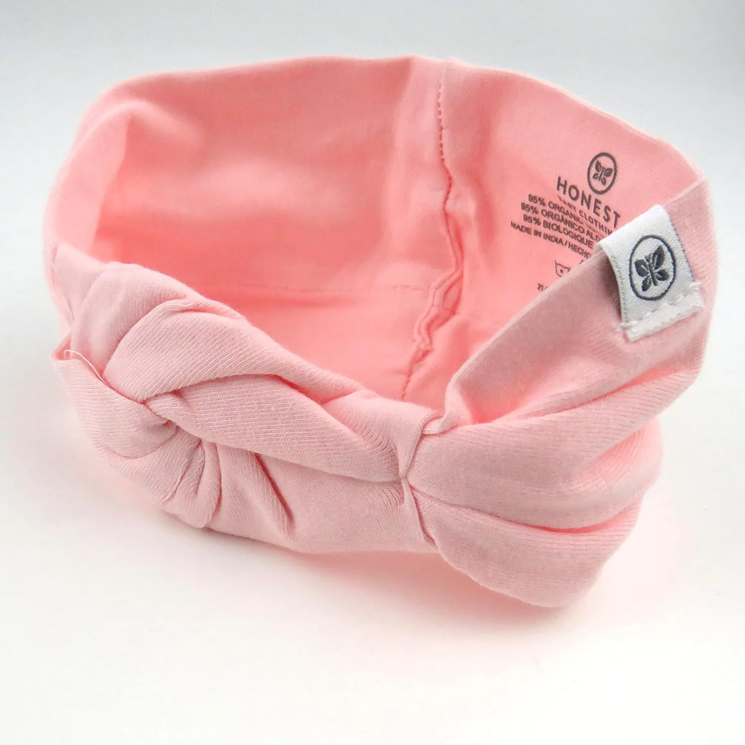 HonestBaby baby-girls Rib Romper and Headband Organic Cotton