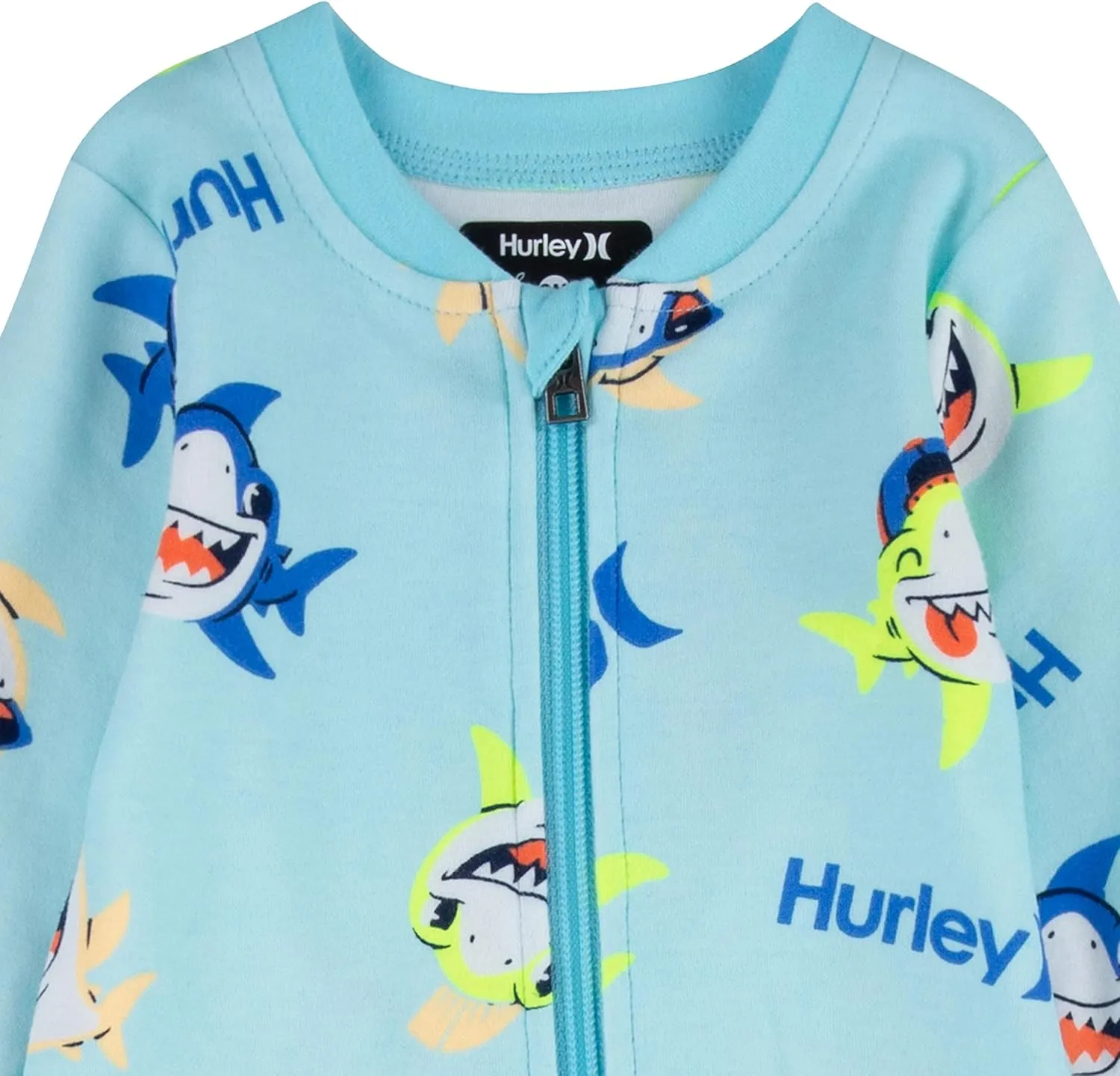 Hurley Baby Boys' Long Sleeve Footed Coverall