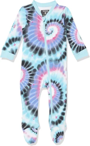 Hurley Baby Boys' Long Sleeve Footed Coverall