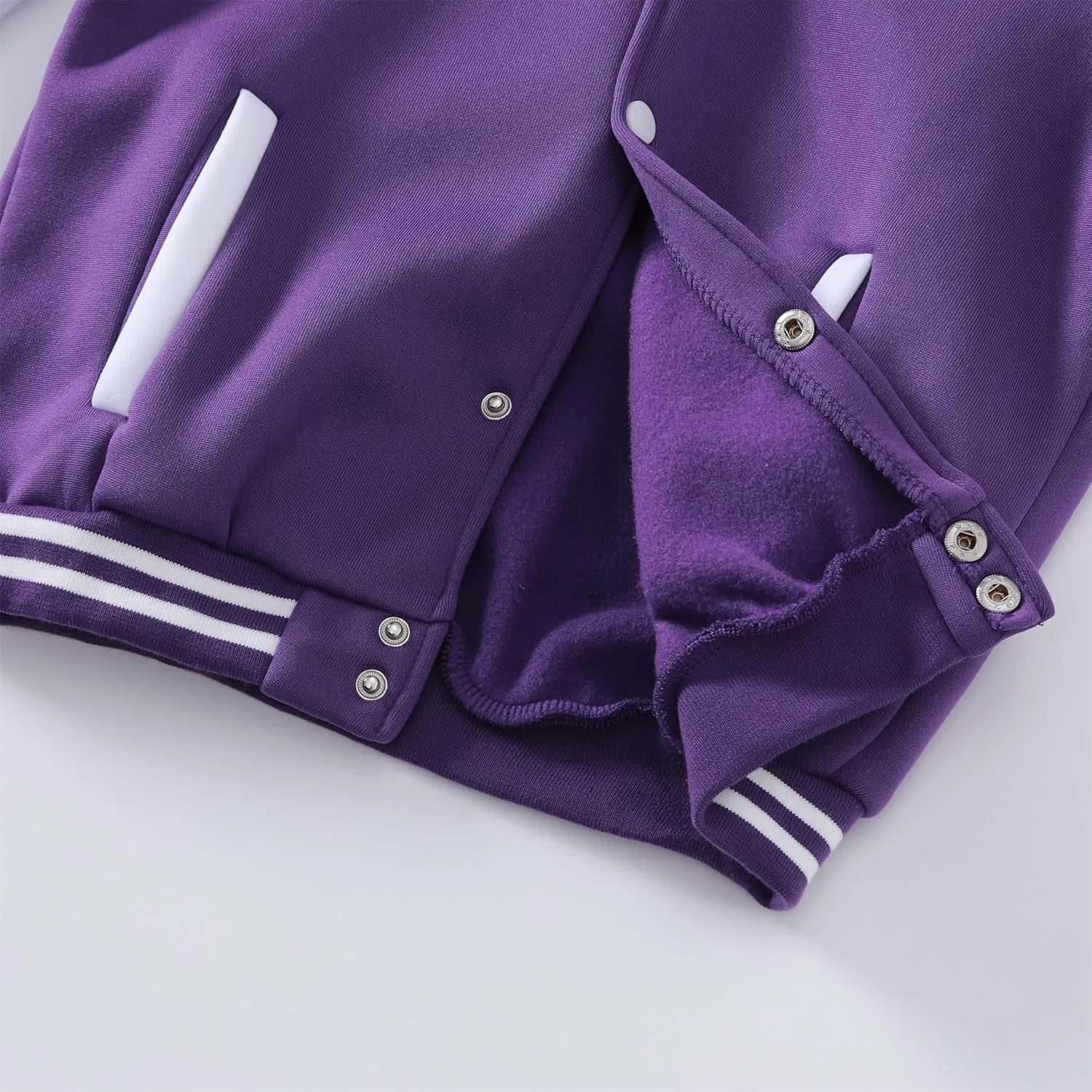 Kids Baseball Jackets Boys Girls Fit Varsity Jacket Casual Lightweight Plain Button Cardigan School Coat