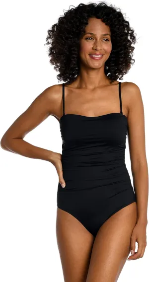 La Blanca Women's Standard Island Goddess Bandeau One Piece Swimsuit