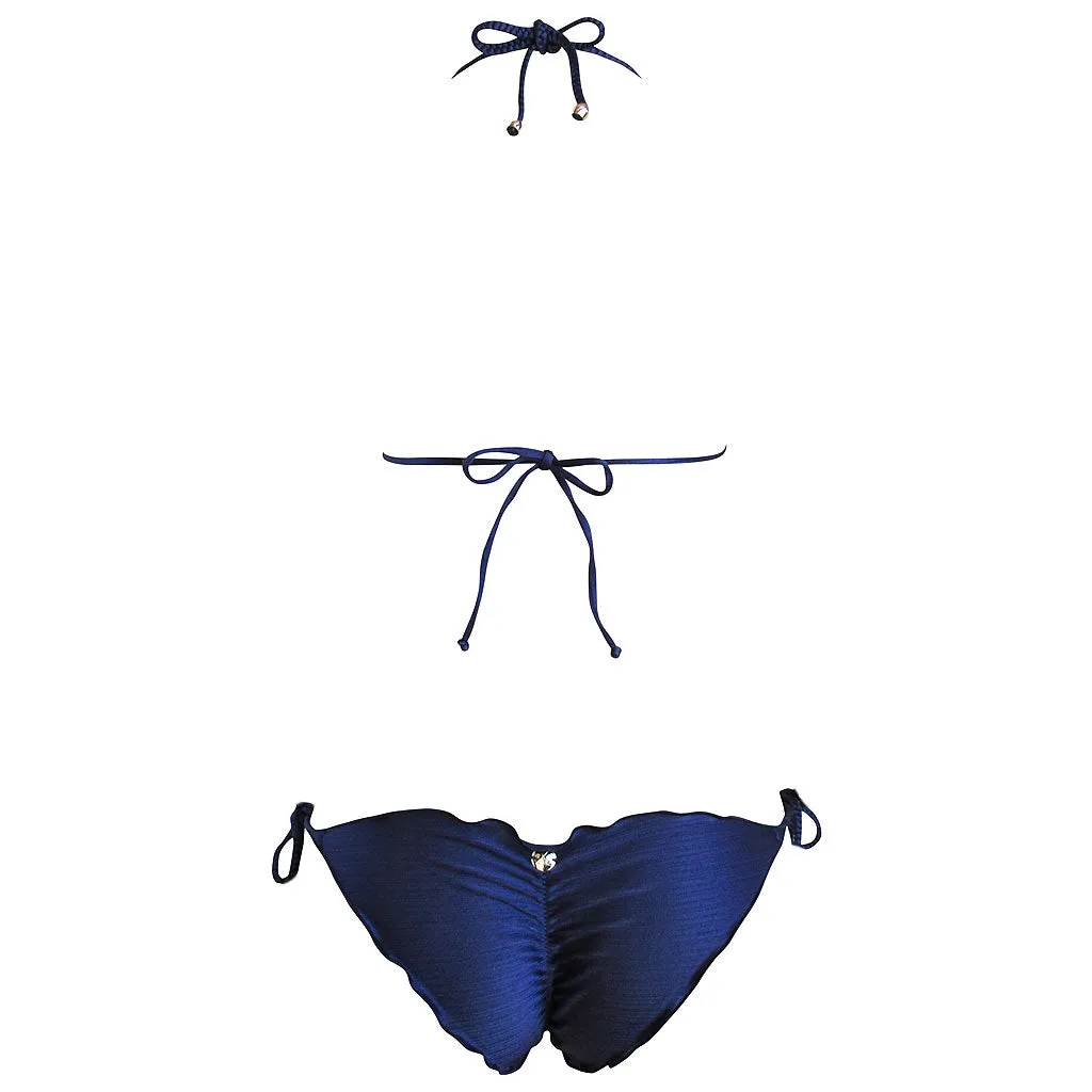La Sirene Lila III Brazilian Women's String Bikini - Navy