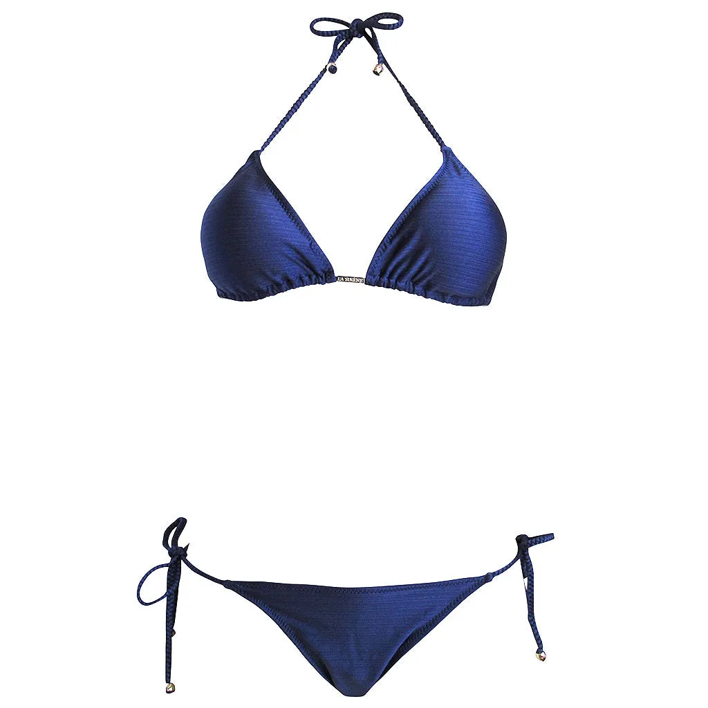 La Sirene Lila III Brazilian Women's String Bikini - Navy