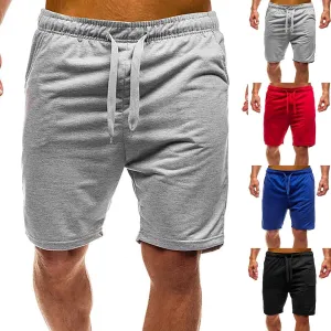 Linen Shorts for Men, Men's Casual Cotton Linen Shorts Elastic Waist Drawstring Summer Sports Golf Shorts with Pockets