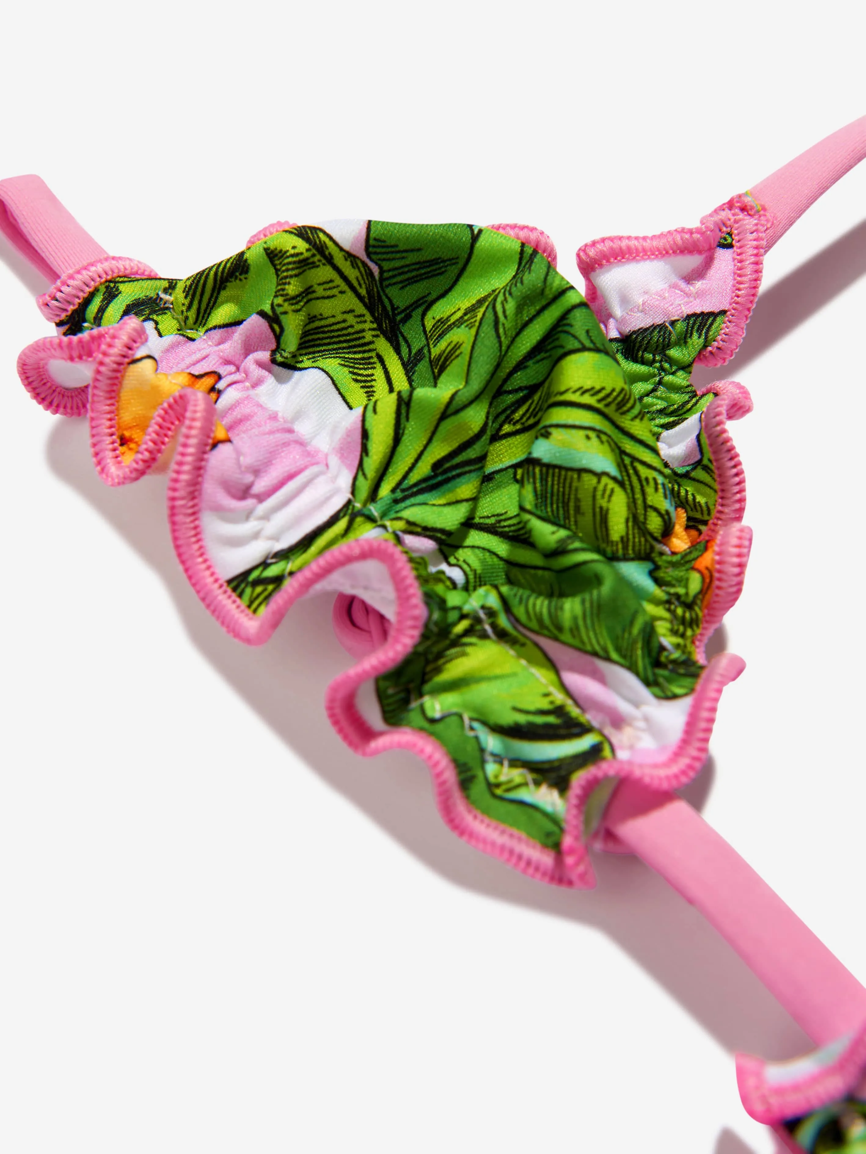 MC2 Saint Barth Girls Check Flower Print Bikini