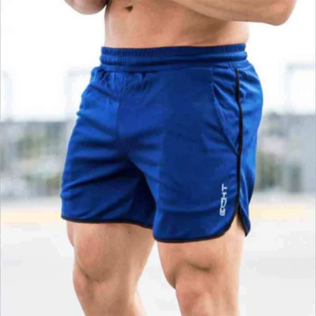 Men Fitness Bodybuilding Shorts Summer Workout Breathable Quick Dry