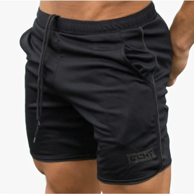 Men Fitness Bodybuilding Shorts Summer Workout Breathable Quick Dry