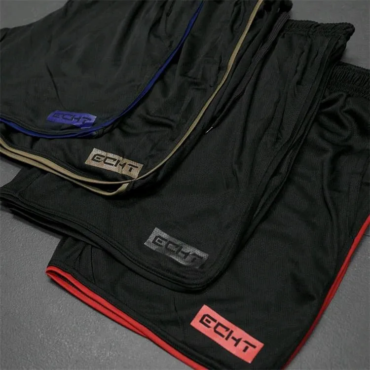 Men Fitness Bodybuilding Shorts Summer Workout Breathable Quick Dry