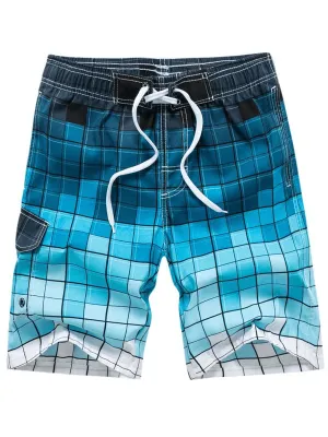 Men's Beach Quick Dry Swimming Shorts with Side Pocket - SF0860