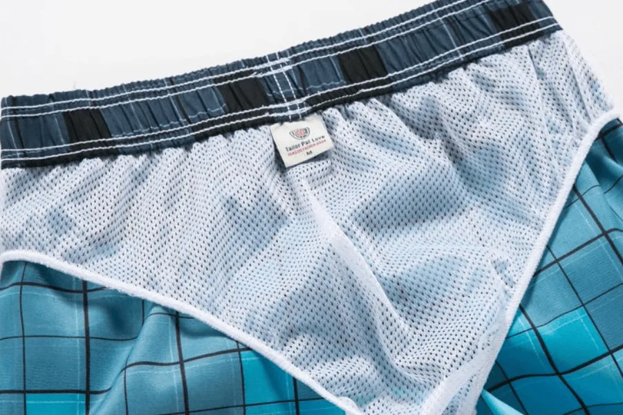 Men's Beach Quick Dry Swimming Shorts with Side Pocket - SF0860
