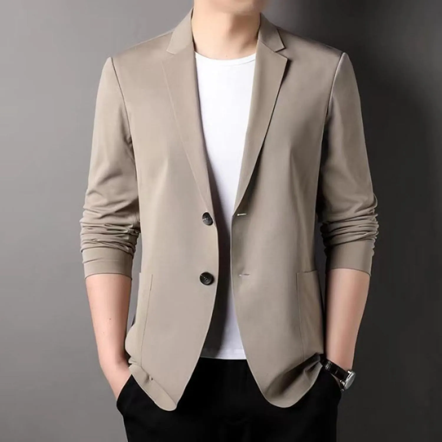 Men's Casual Blazer One Button Sport Coat Slim Fit Lightweight Suit Blazer Jacket Ugly Christmas Blazer