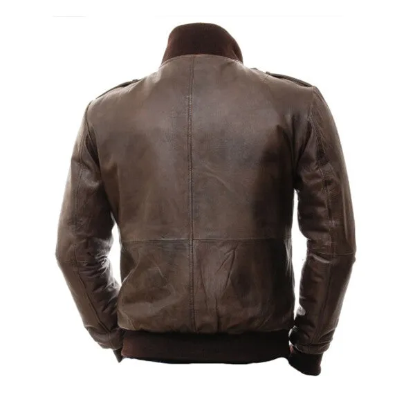 Men’s Dark Brown Leather Jacket