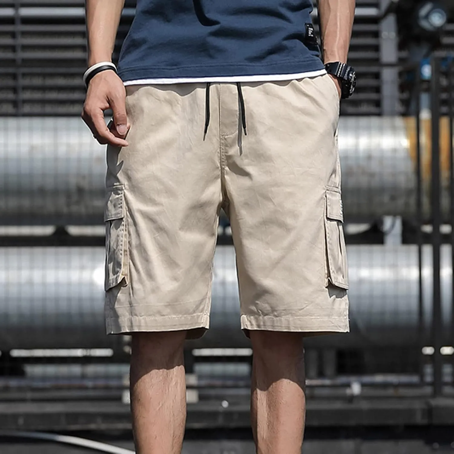 Mens Gym Shorts Athletic 9 Inch Inseam Hiking Cargo Tactical Shorts Water Resistant Workout Shorts With Pockets
