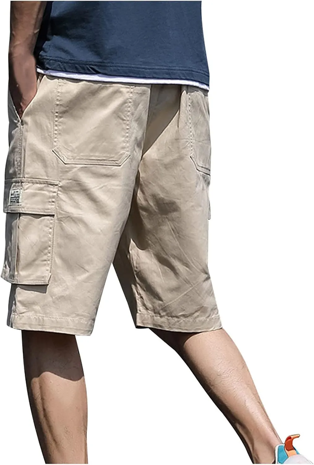 Mens Gym Shorts Athletic 9 Inch Inseam Hiking Cargo Tactical Shorts Water Resistant Workout Shorts With Pockets