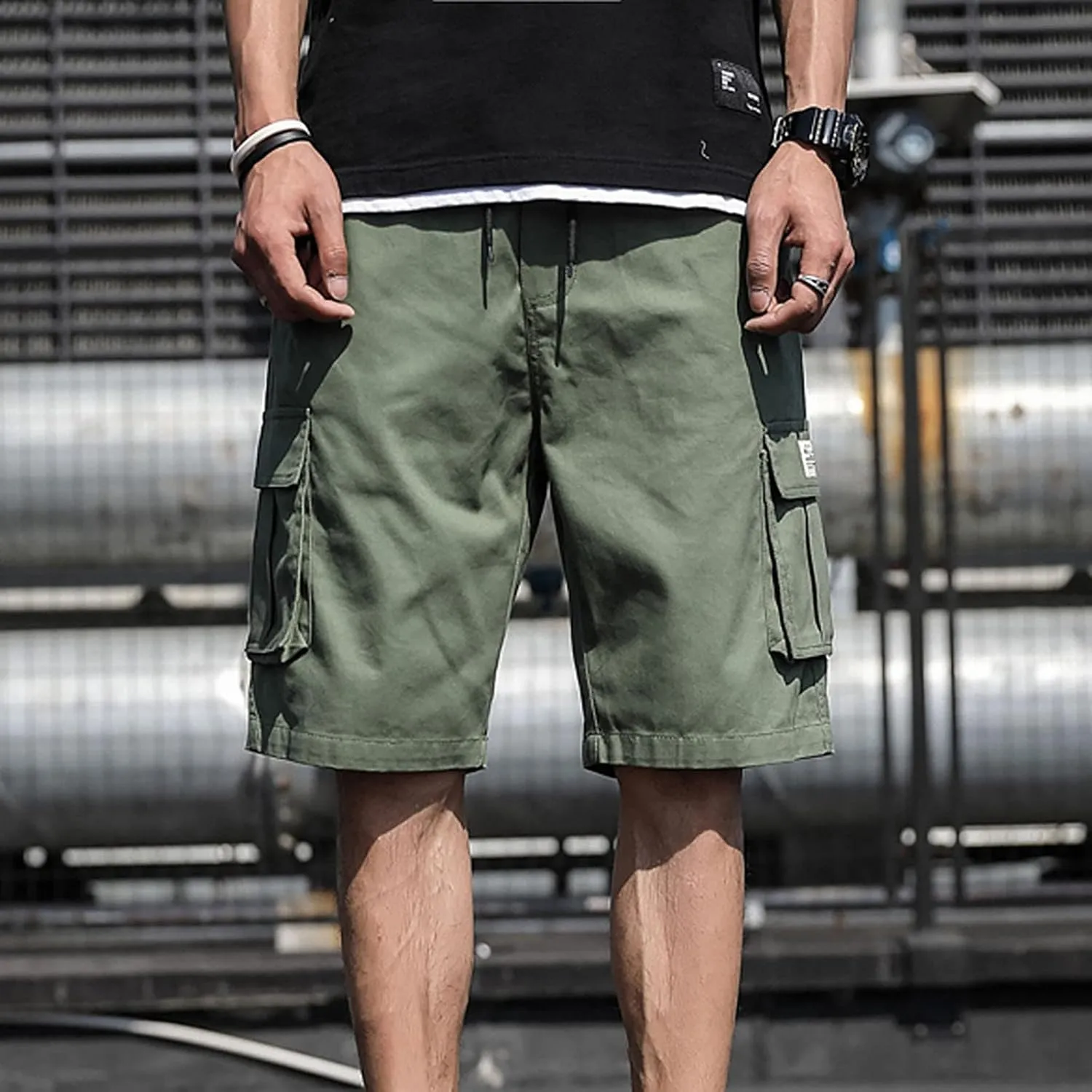 Mens Gym Shorts Athletic 9 Inch Inseam Hiking Cargo Tactical Shorts Water Resistant Workout Shorts With Pockets
