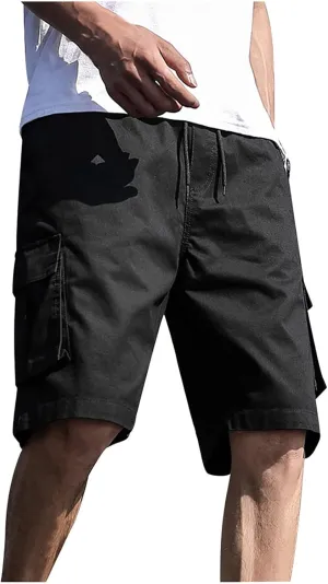 Mens Gym Shorts Athletic 9 Inch Inseam Hiking Cargo Tactical Shorts Water Resistant Workout Shorts With Pockets