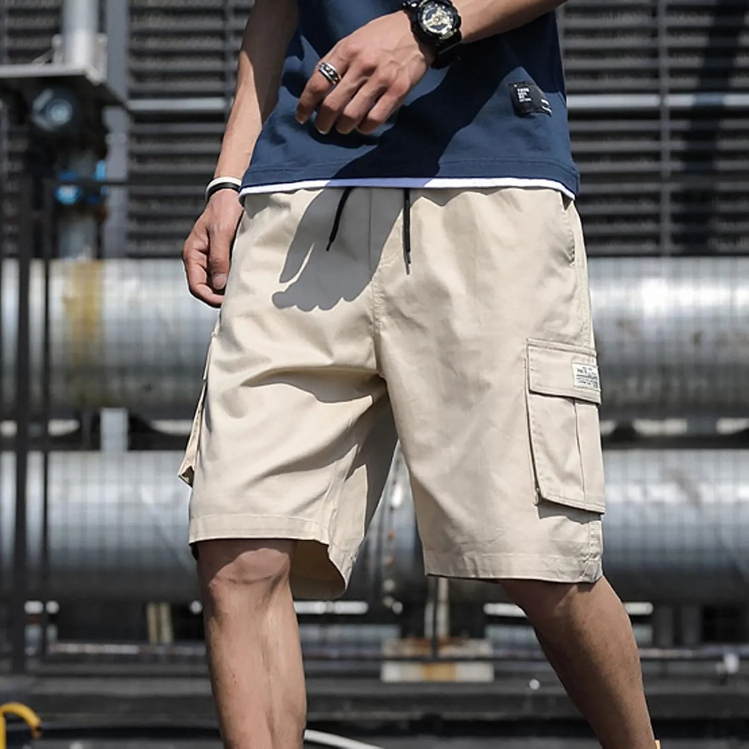 Mens Gym Shorts Athletic 9 Inch Inseam Hiking Cargo Tactical Shorts Water Resistant Workout Shorts With Pockets