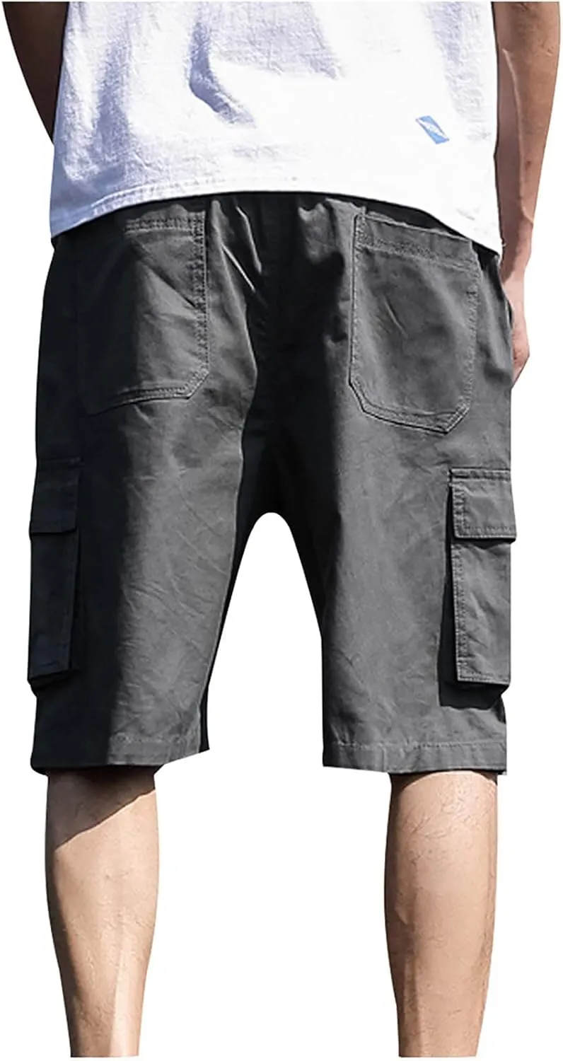 Mens Gym Shorts Athletic 9 Inch Inseam Hiking Cargo Tactical Shorts Water Resistant Workout Shorts With Pockets