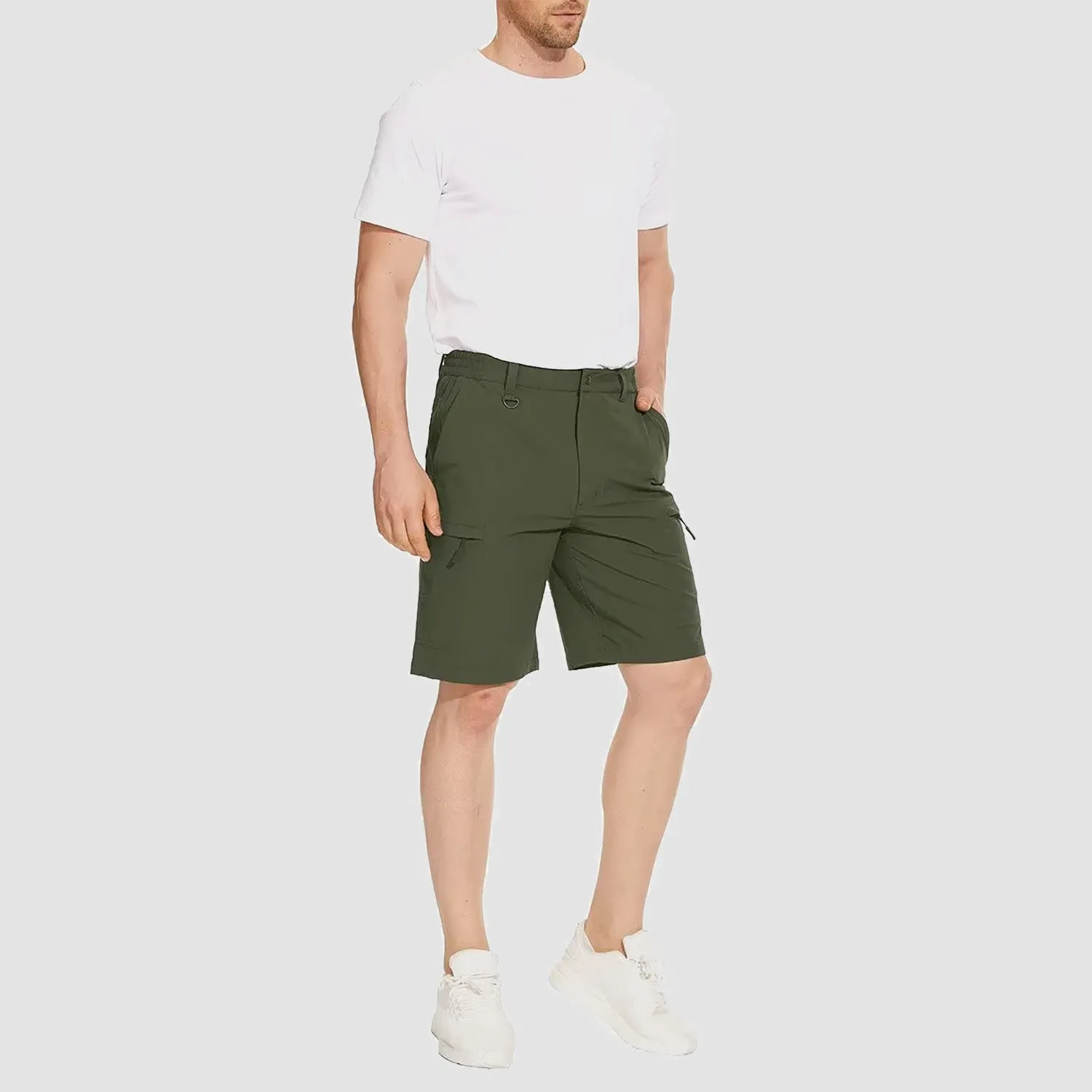 Men's Hiking Shorts 5 Pockets Water-Resistant Ripstop Quick Dry Outdoor Cargo Fishing Tactical Shorts