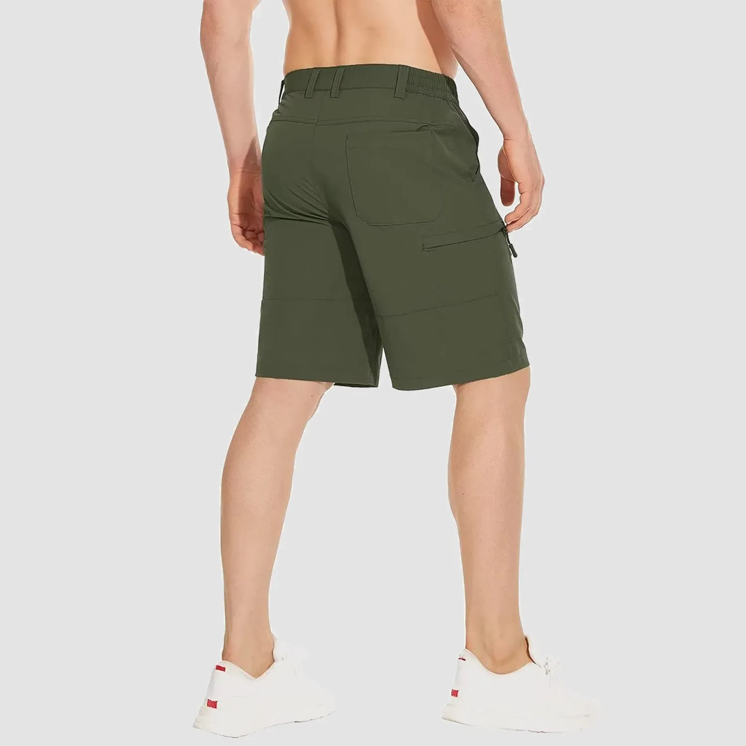 Men's Hiking Shorts 5 Pockets Water-Resistant Ripstop Quick Dry Outdoor Cargo Fishing Tactical Shorts