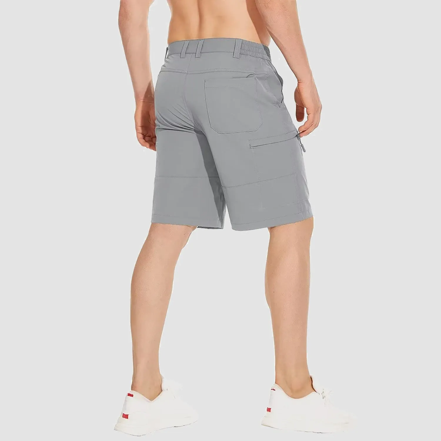 Men's Hiking Shorts 5 Pockets Water-Resistant Ripstop Quick Dry Outdoor Cargo Fishing Tactical Shorts