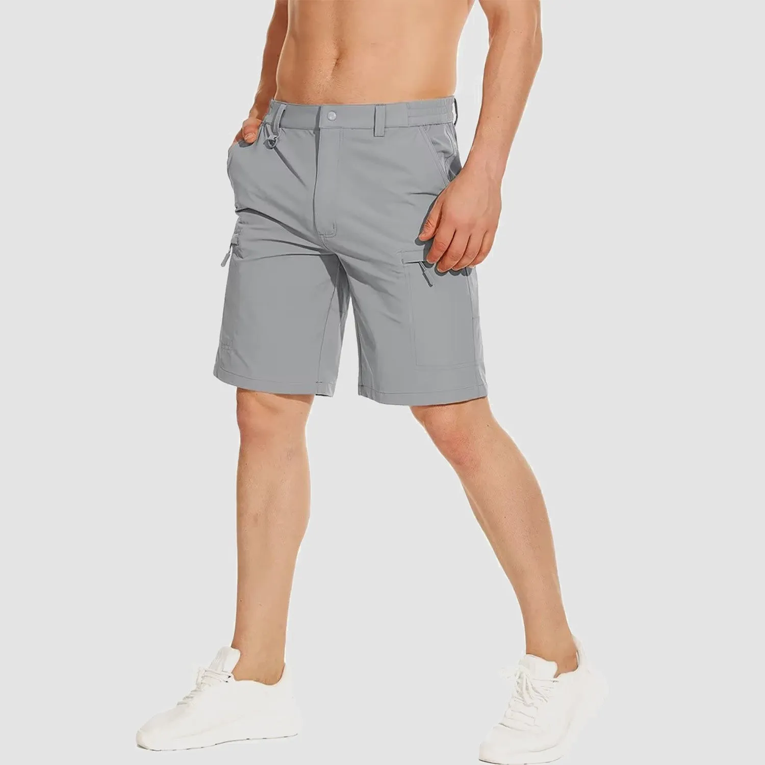 Men's Hiking Shorts 5 Pockets Water-Resistant Ripstop Quick Dry Outdoor Cargo Fishing Tactical Shorts