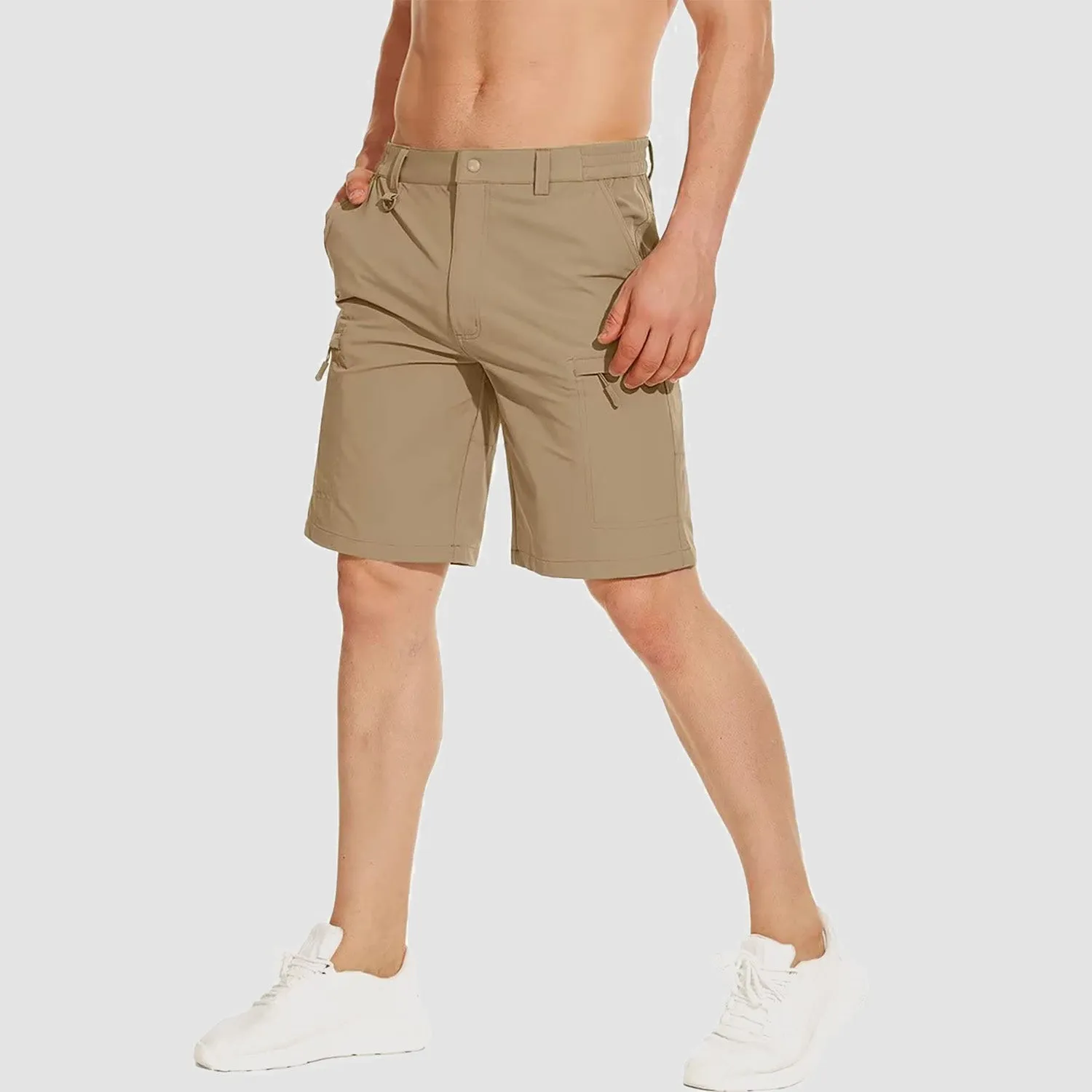 Men's Hiking Shorts 5 Pockets Water-Resistant Ripstop Quick Dry Outdoor Cargo Fishing Tactical Shorts
