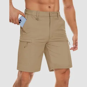 Men's Hiking Shorts 5 Pockets Water-Resistant Ripstop Quick Dry Outdoor Cargo Fishing Tactical Shorts
