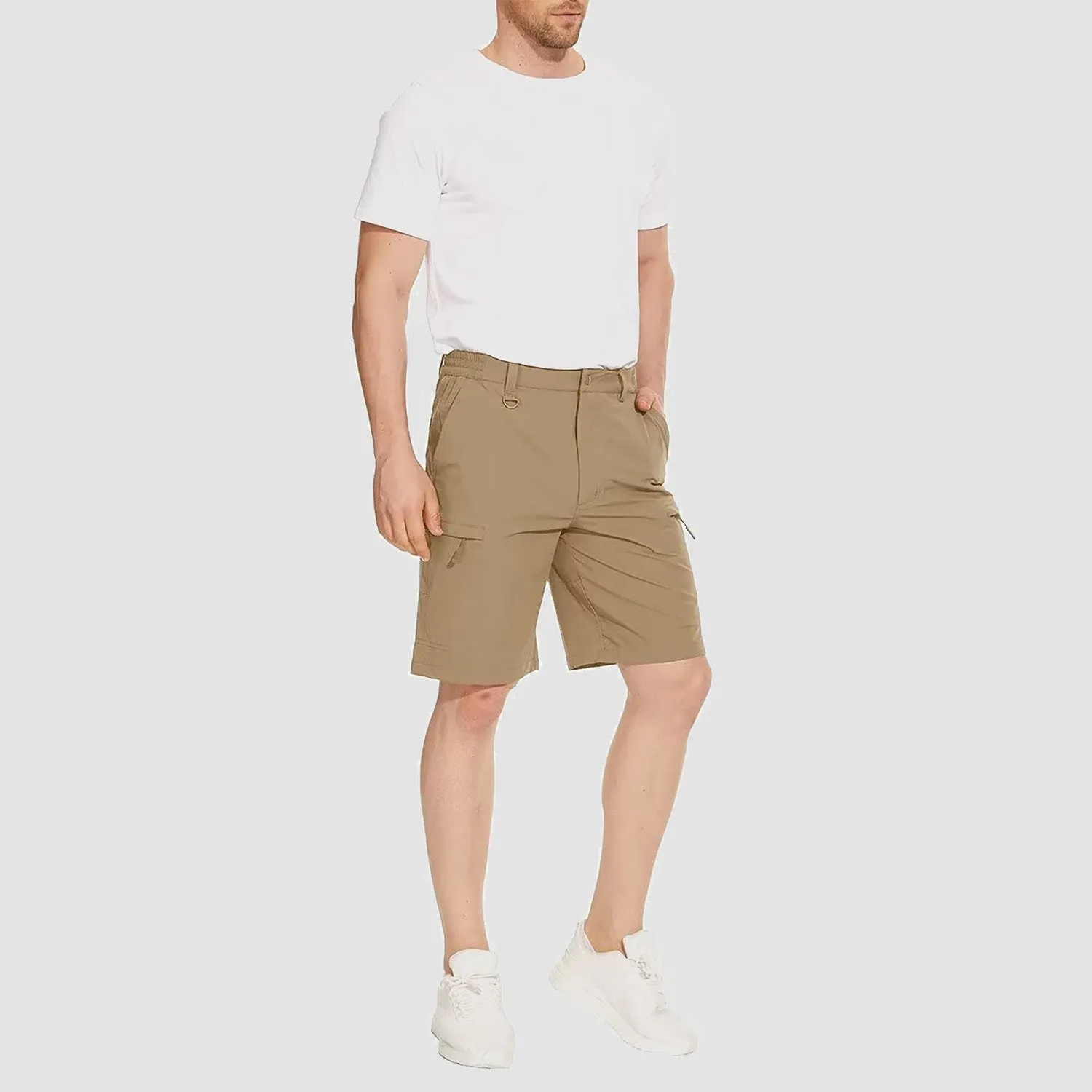 Men's Hiking Shorts 5 Pockets Water-Resistant Ripstop Quick Dry Outdoor Cargo Fishing Tactical Shorts