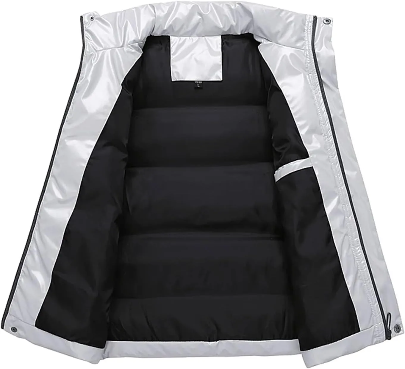 Men's Lightweight Puffer Vest Mens Down Vest Winter Warm Cotton Padded Sleeveless Jackets Waistcoat