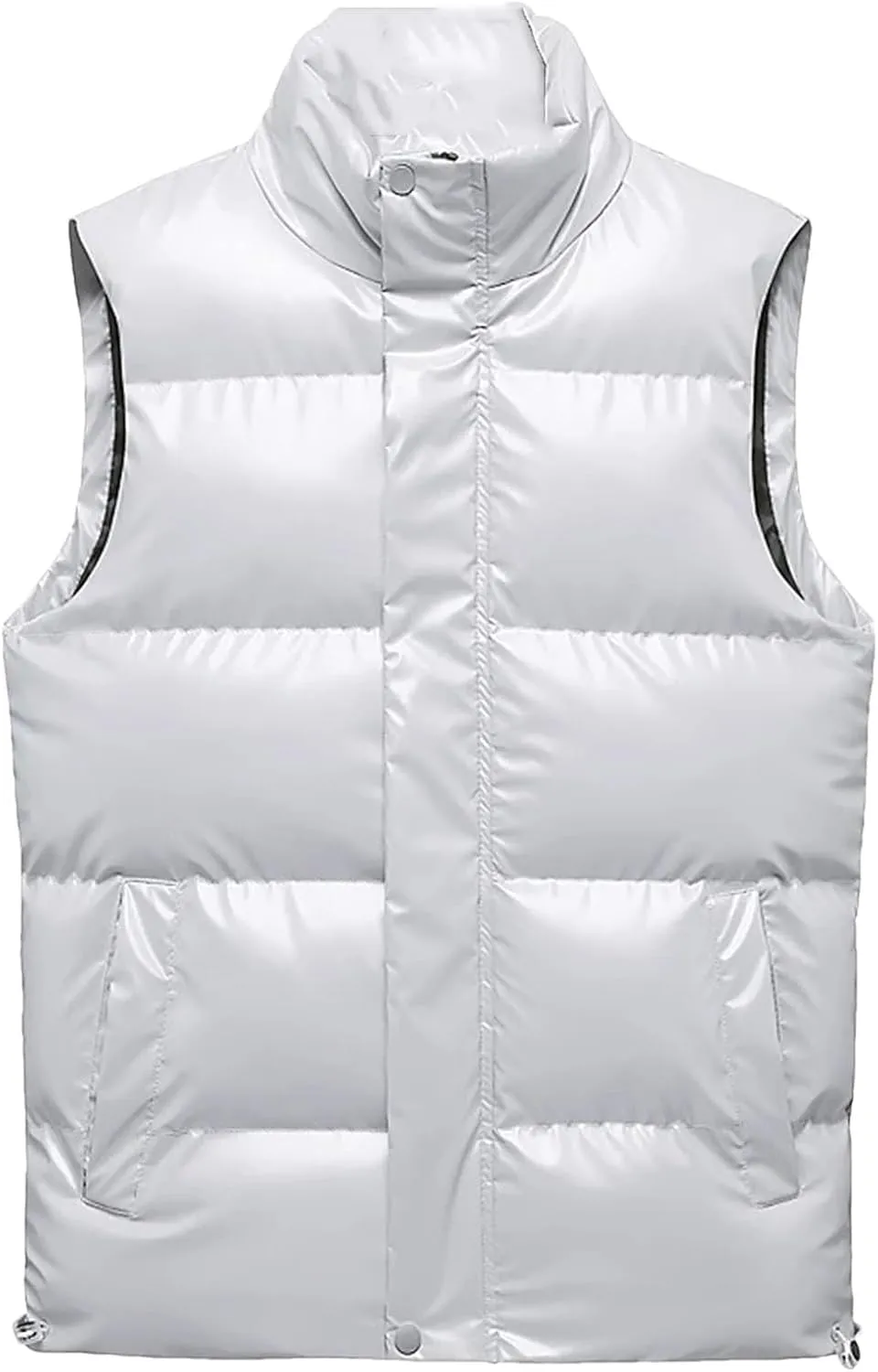 Men's Lightweight Puffer Vest Mens Down Vest Winter Warm Cotton Padded Sleeveless Jackets Waistcoat