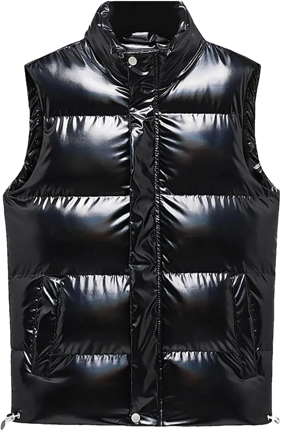 Men's Lightweight Puffer Vest Mens Down Vest Winter Warm Cotton Padded Sleeveless Jackets Waistcoat