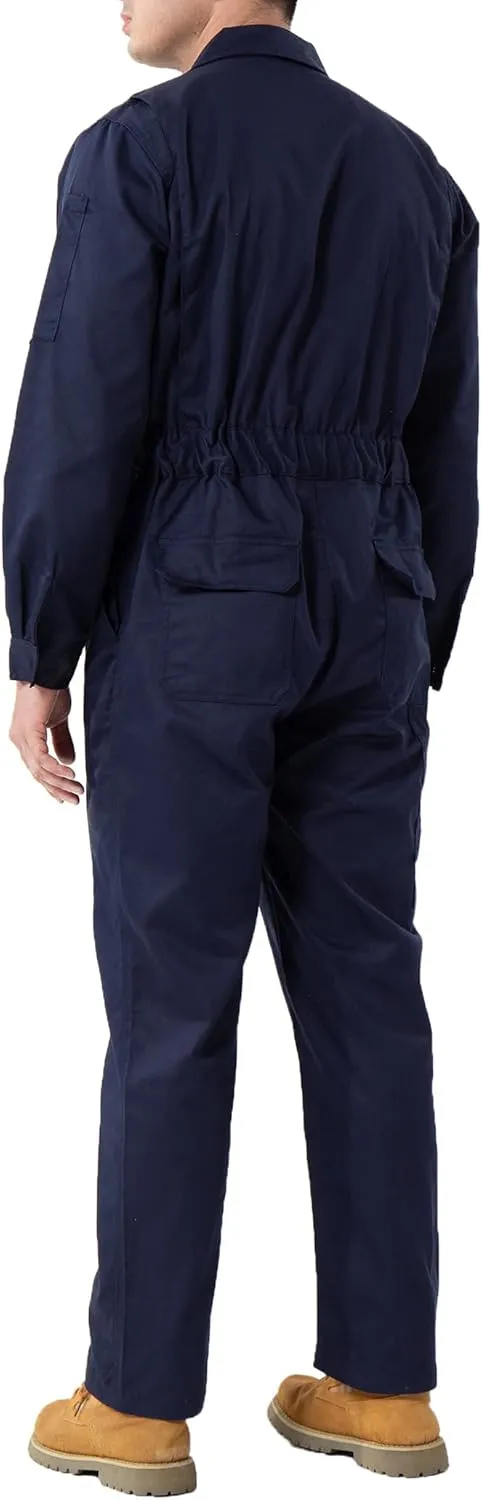 Men's Long Sleeve Twill Action Back Work Coverall