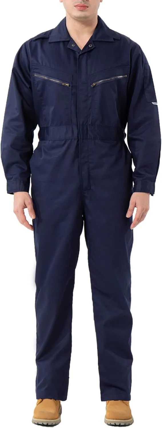 Men's Long Sleeve Twill Action Back Work Coverall