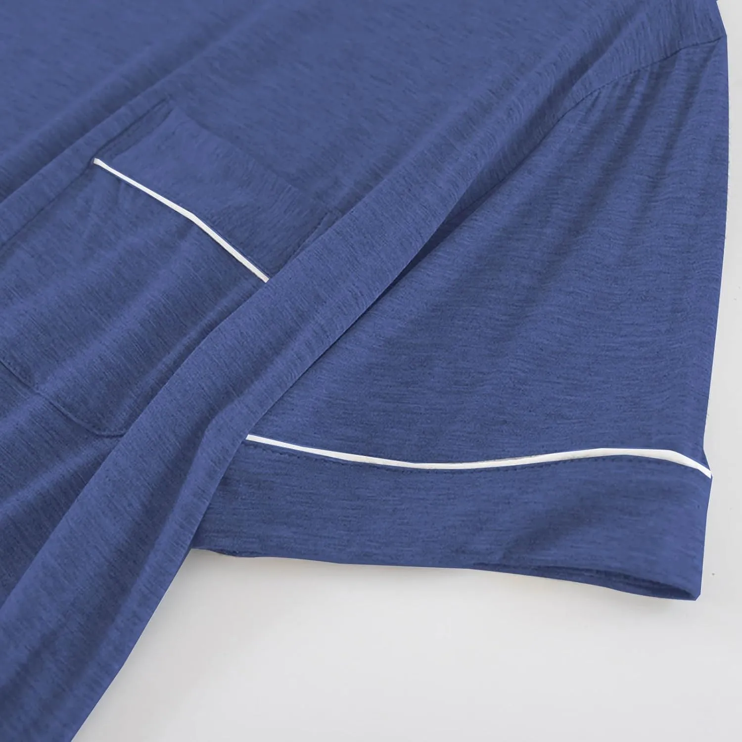 Mens Modal Cotton Lounge T-Shirt Short Sleeve Soft Lightweight Pajama Tops Round Neck Tee Top Loungewear