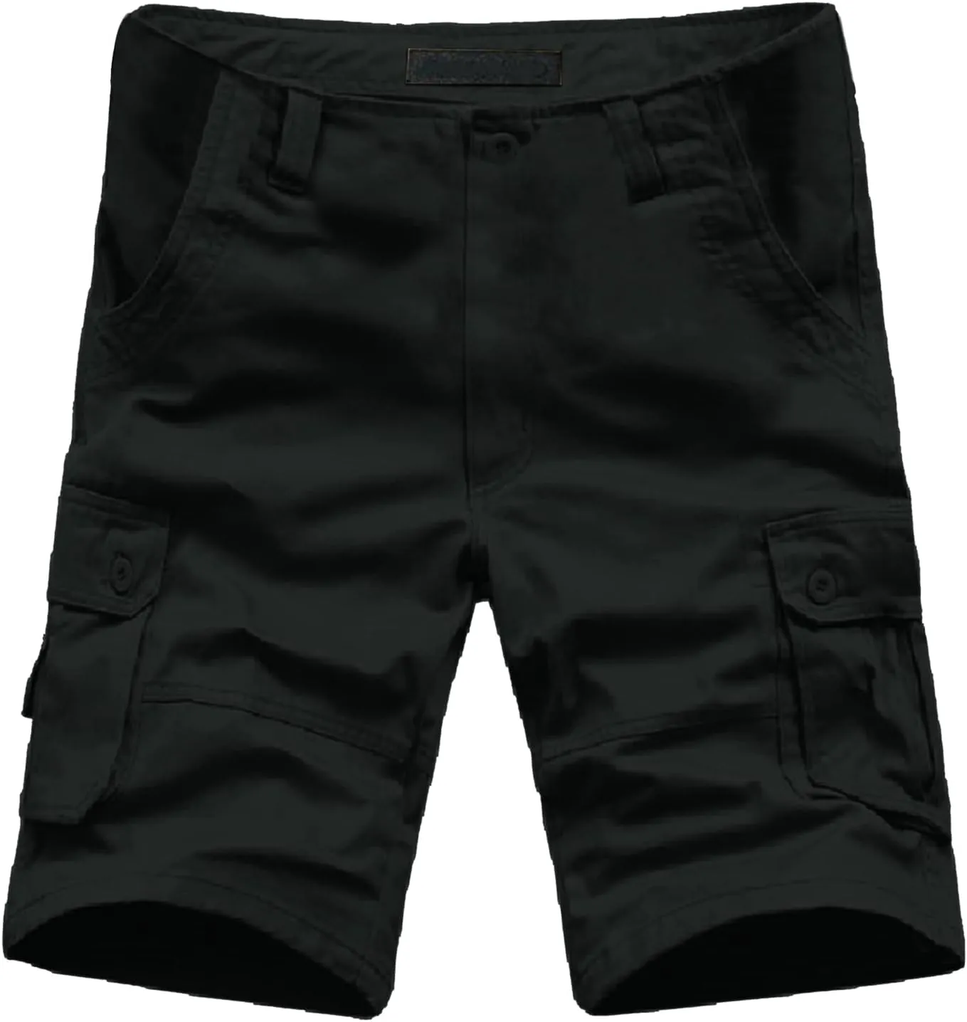 Mens Resort Wear 2025 Cargo Shorts Elastic Waist Hiking Work Shorts Outdoor Golf Jogger Running Shorts Zipper Pockets