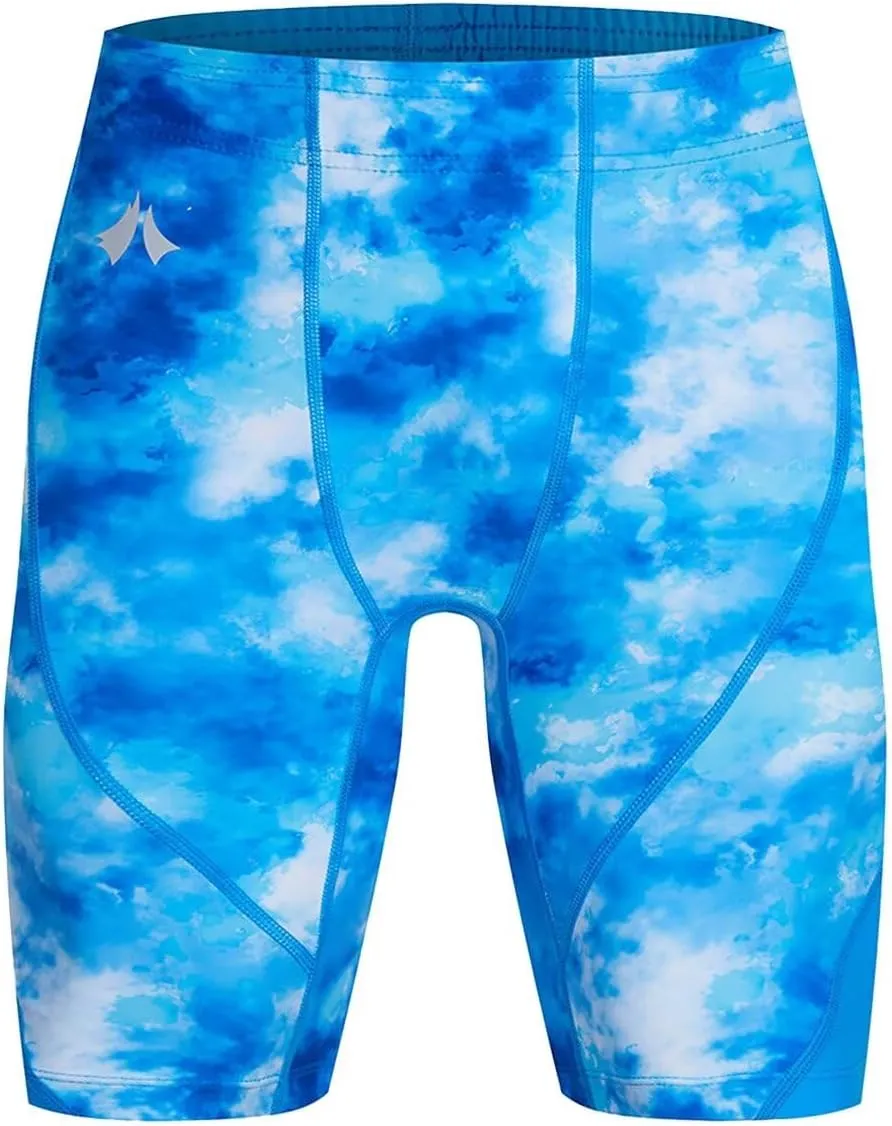 Men's Swim Jammers, Athletic Training Endurance Swimming Swimsuit Jammer Racing Competition Swimwear