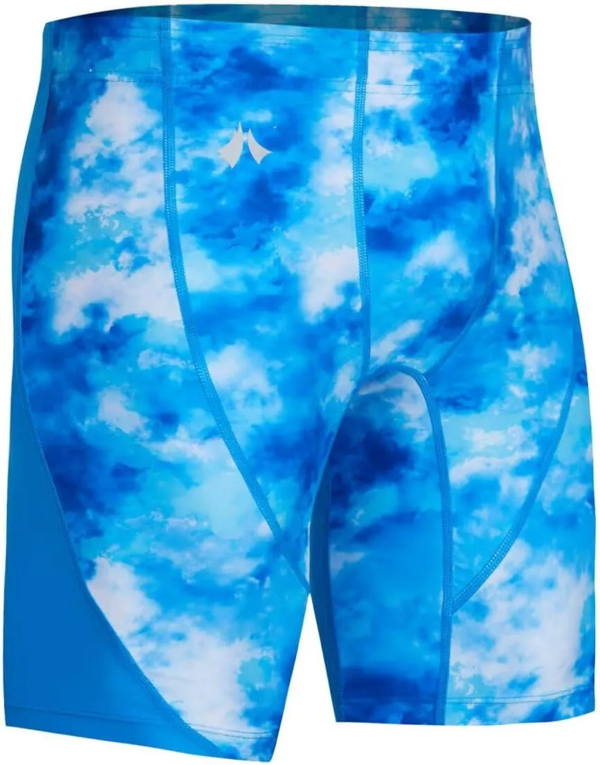Men's Swim Jammers, Athletic Training Endurance Swimming Swimsuit Jammer Racing Competition Swimwear