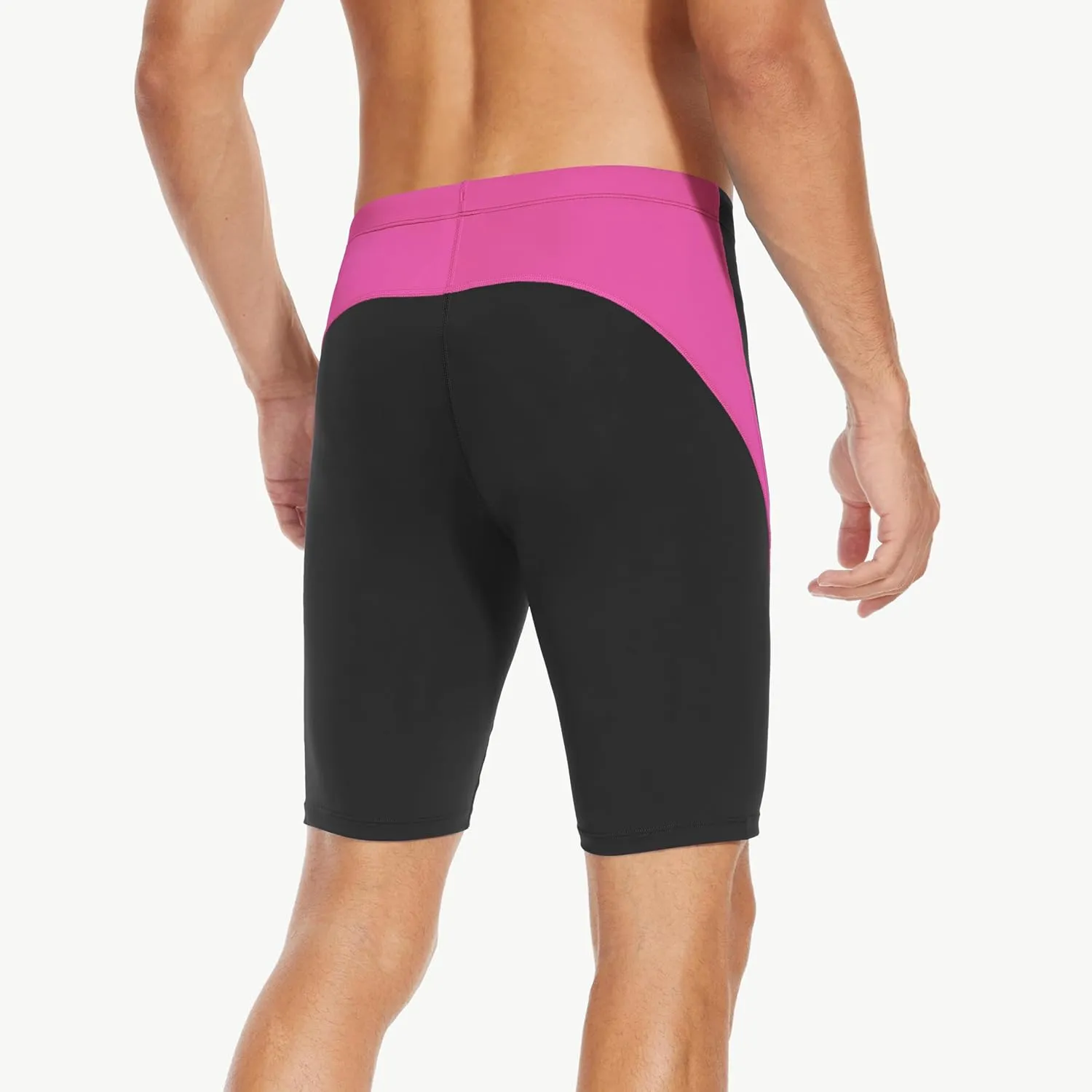 Men's Swim Jammers Competitive Athletic Swim Team Suit Training Endurance Racing Quick Dry Swimming Shorts UPF 50