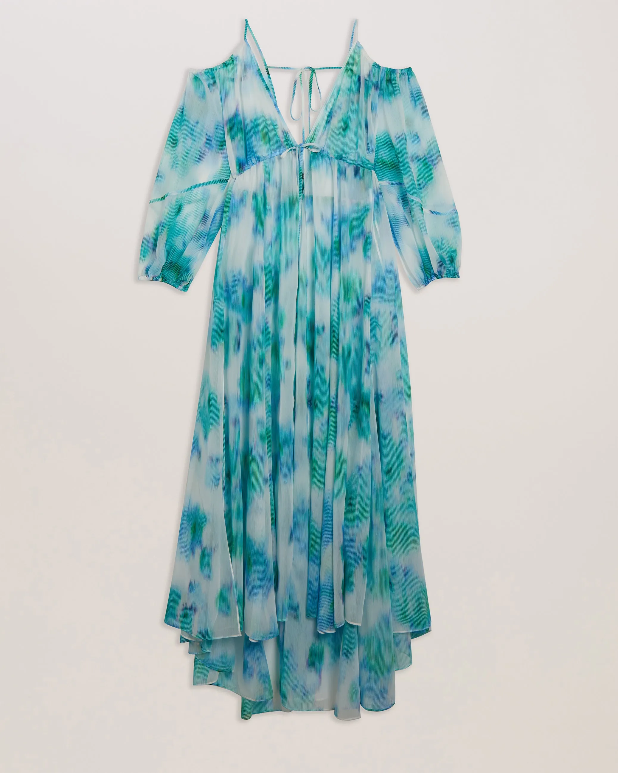 Meriann Maxi Cover Up With Cold Shoulder Ivory