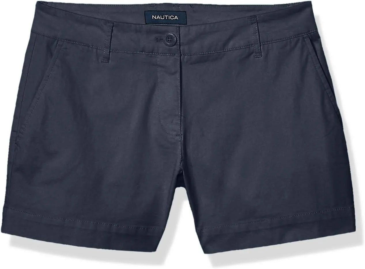 Nautica Women's Comfort Tailored Stretch Cotton Solid and Novelty Short