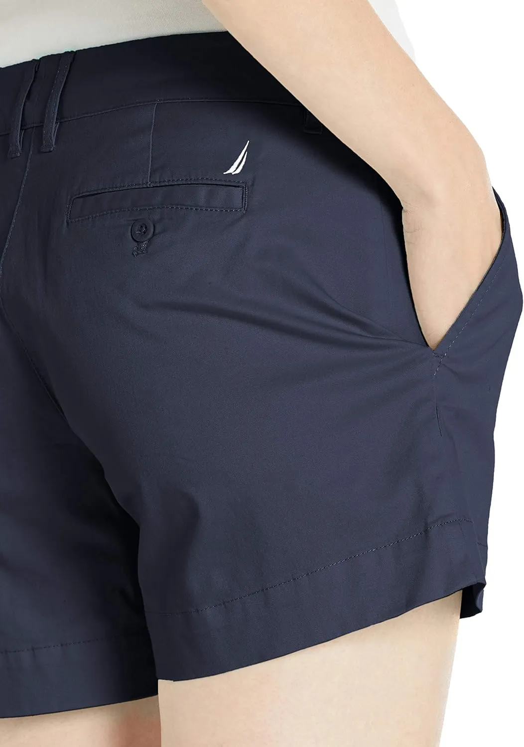 Nautica Women's Comfort Tailored Stretch Cotton Solid and Novelty Short