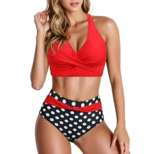 NEW LSLJS Fashion Women's Sleeveless Printing Bikini Set Swimsuit Push-Up Padded Swimwear Swimsuit Beachwear, Women's Bikini Swimsuits, Sz L