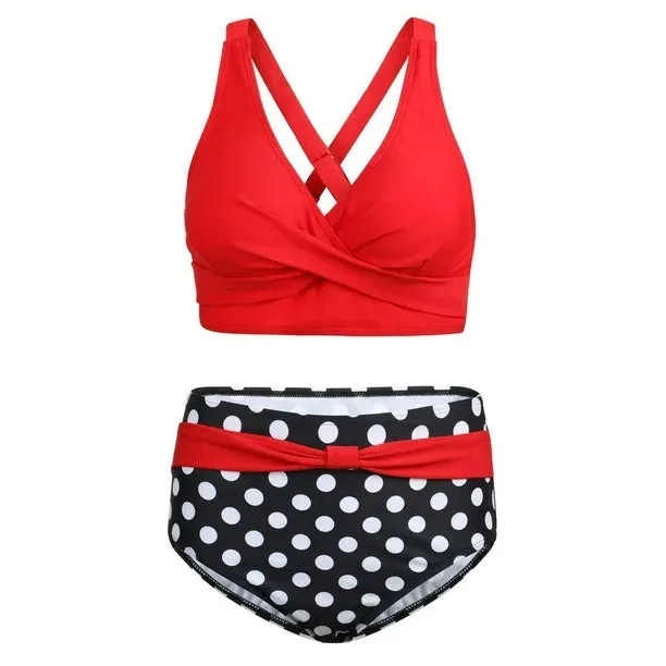 NEW LSLJS Fashion Women's Sleeveless Printing Bikini Set Swimsuit Push-Up Padded Swimwear Swimsuit Beachwear, Women's Bikini Swimsuits, Sz L