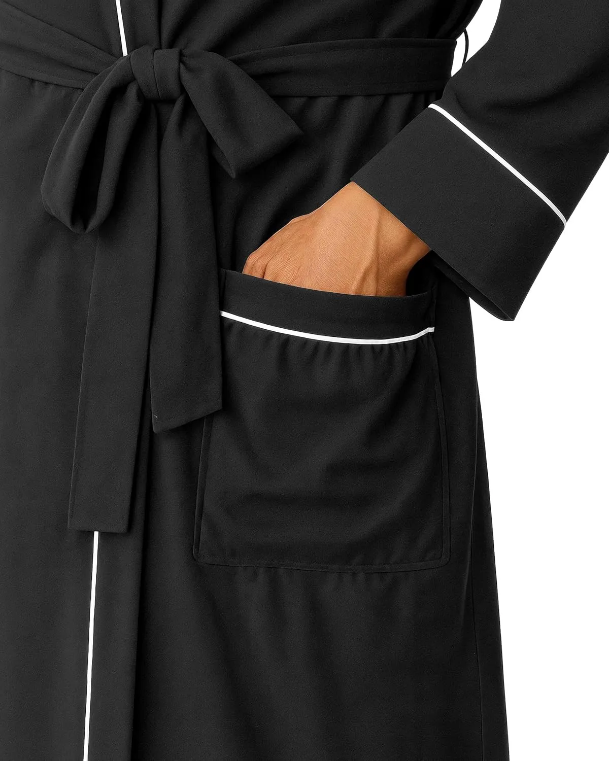 NY Threads Men's Robe Cotton Blend Knit Bathrobe