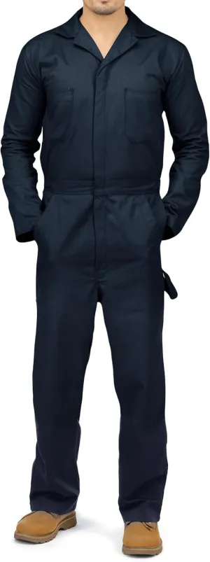 NY Threads Men??s Twill Long Sleeve Coverall Slim Fit Utility Work Wear