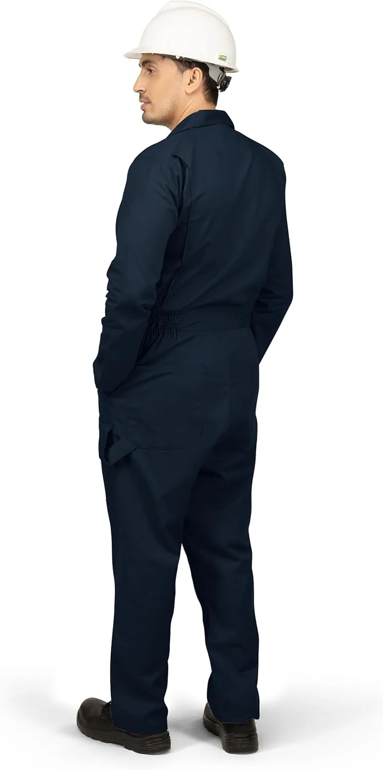 NY Threads Men??s Twill Long Sleeve Coverall Slim Fit Utility Work Wear
