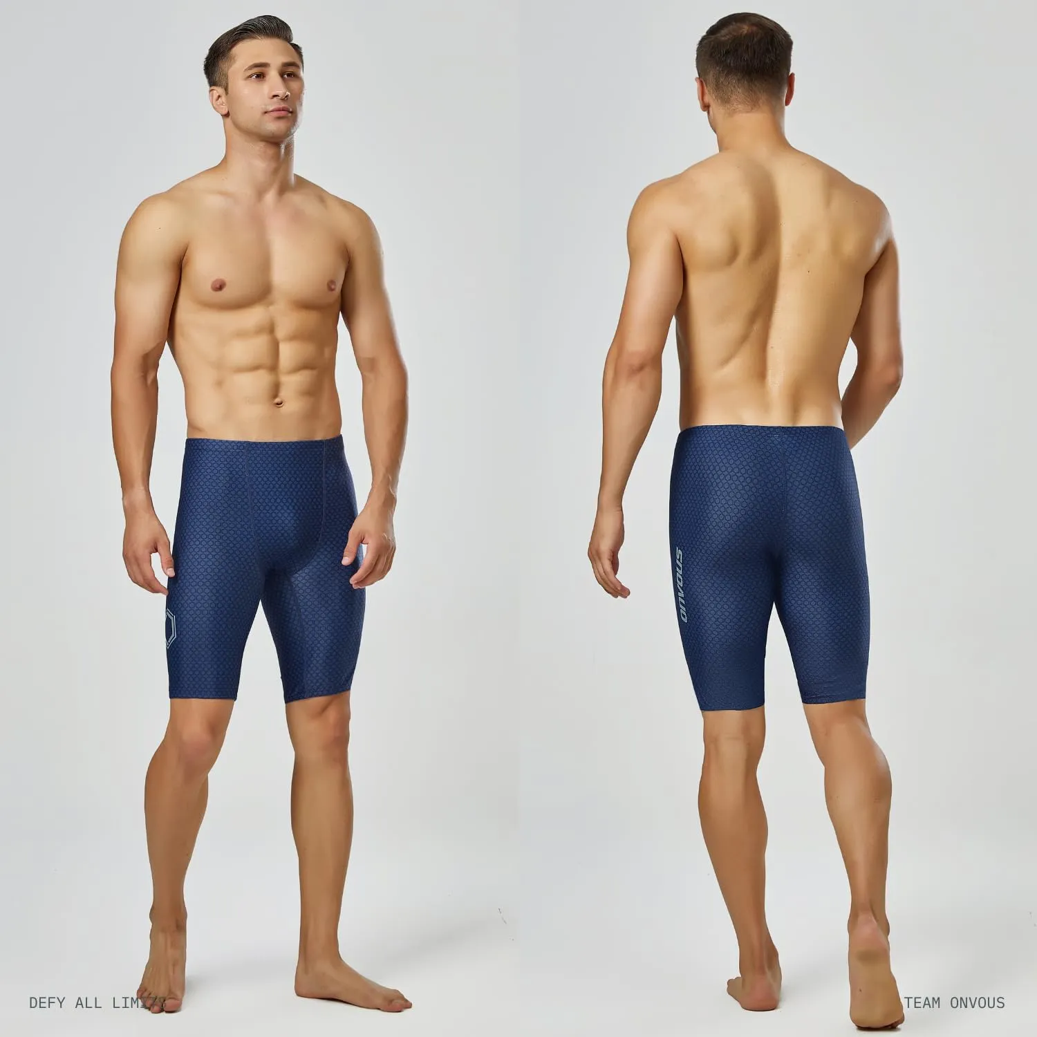Onvous Swim Jammers for Men | Men's Athletic Swimwear Jammer | Mens Jammer for Swimming | Mens Swim Jammers Size 28-38